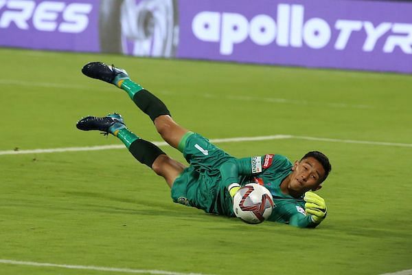 Dheeraj in action against Mumbai